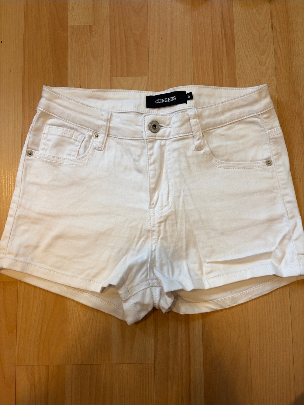 Fashion Nova White Denim Jean Shorts
